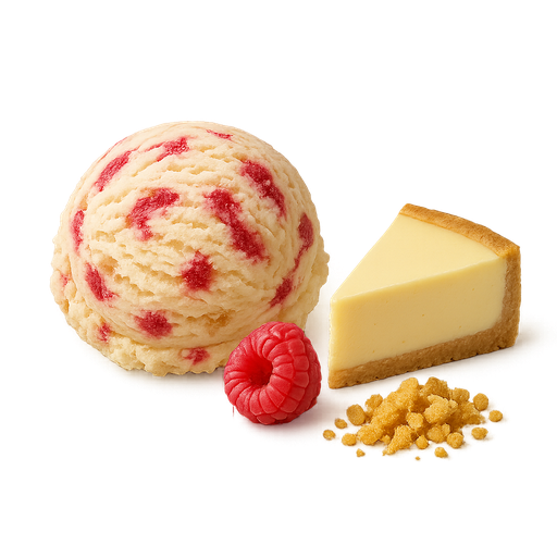 Vanille-Himbeere mit Butterkeks