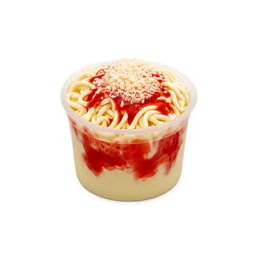 Spaghetti-Eis Vanille